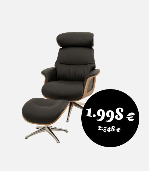 Relaxsessel Clement mit Hocker