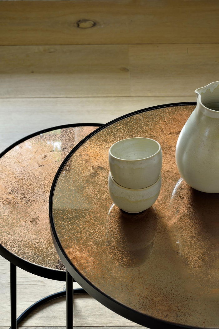 Couchtisch Nesting  - bronze - 2er set