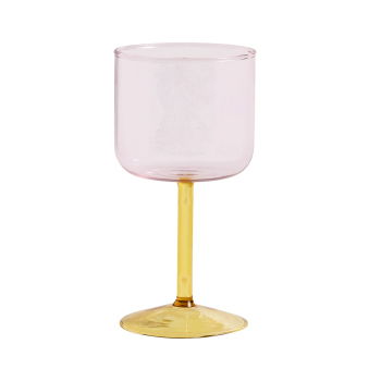 Weinglas Tint Pink/Yellow