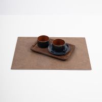 Tischset, caramel 46x33cm, vegan leather