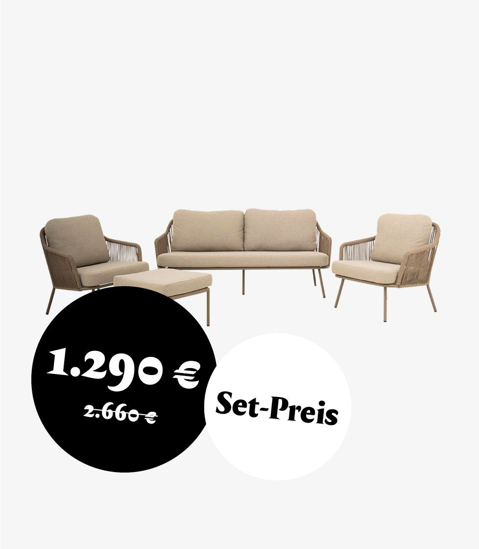 Loungegruppe Curvy hell 